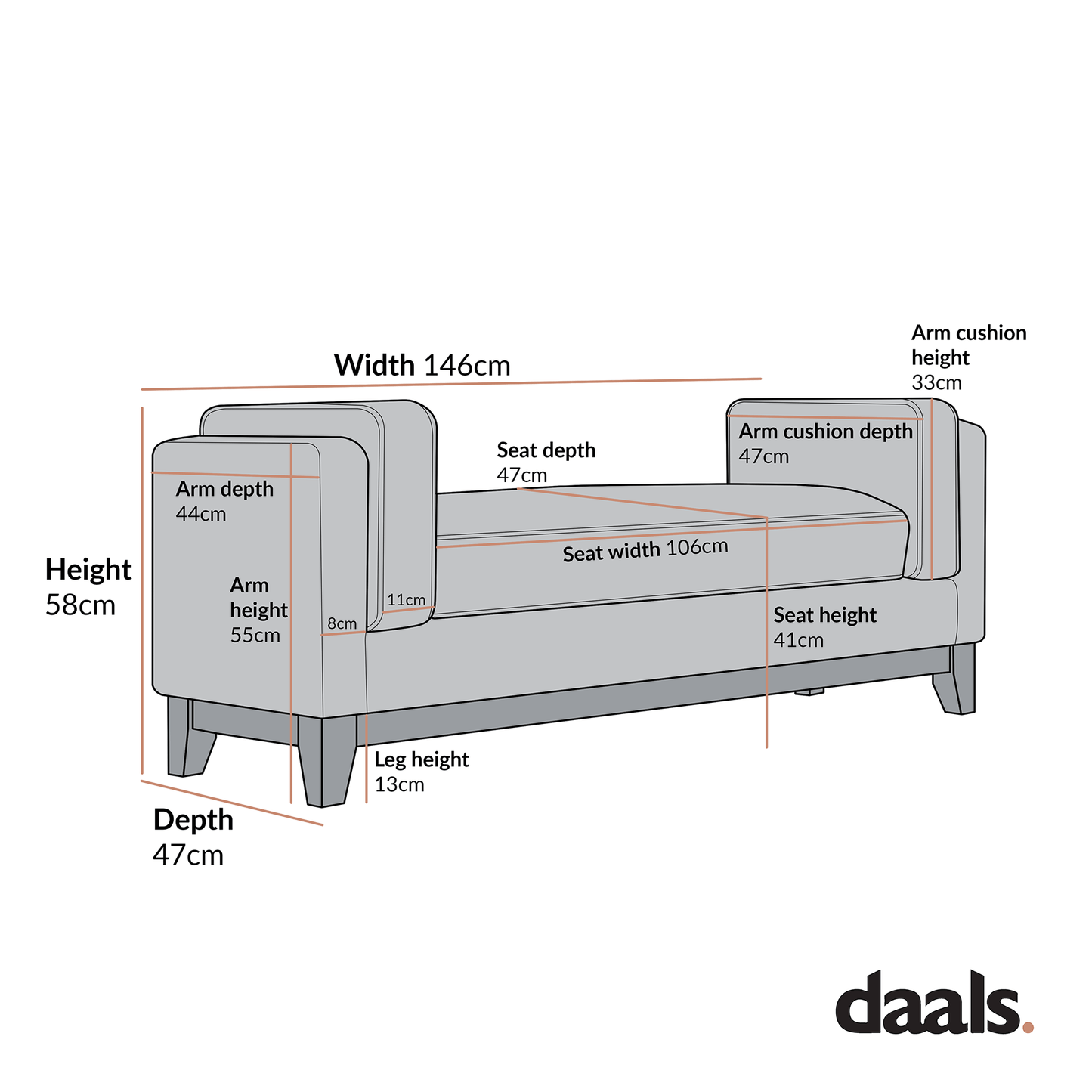 Dipley Oatmeal Woven Fabric Upholstered Bench