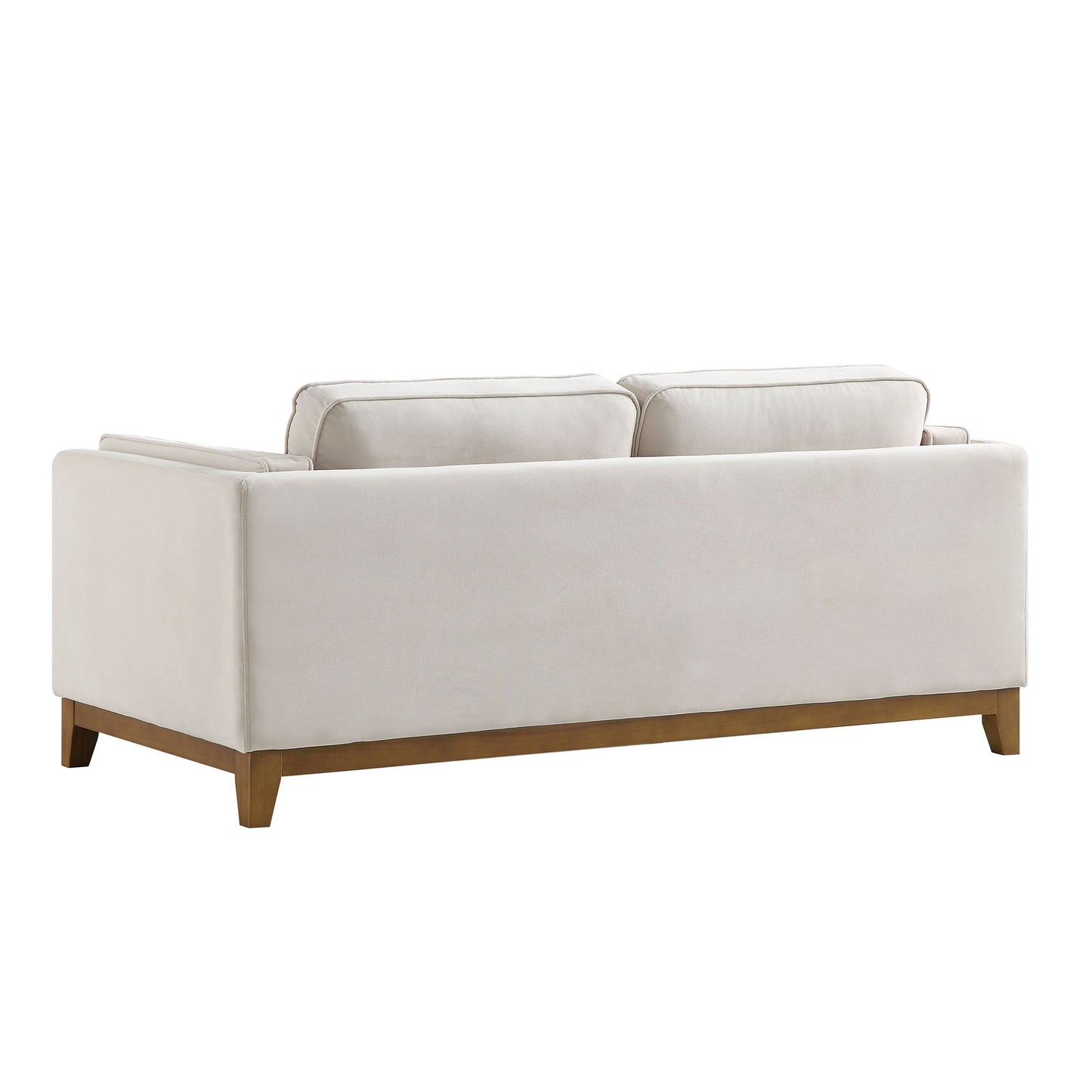 Dipley Champagne Velvet Sofa, 2-Seater