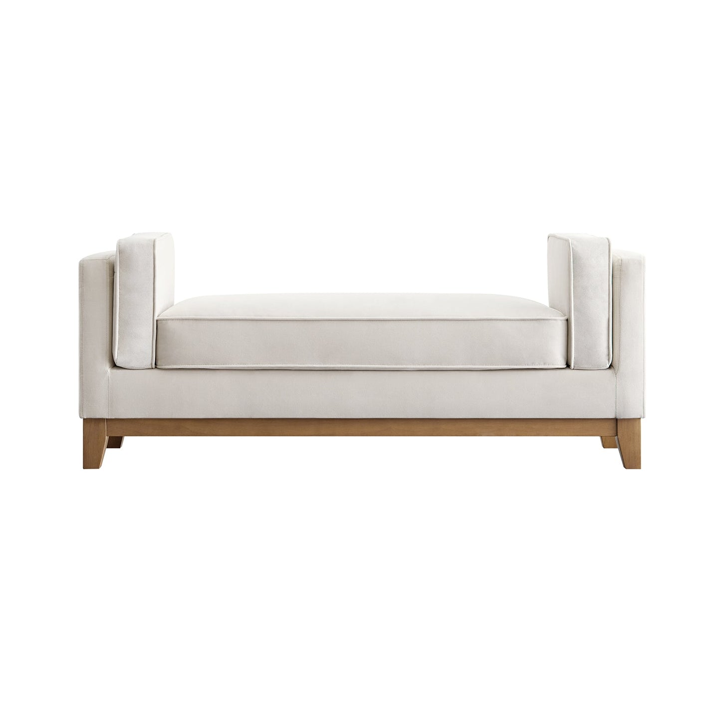 Dipley Champagne Velvet Upholstered Bench
