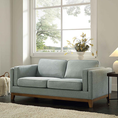 Dipley Sage Fabric Sofa, 2-Seater
