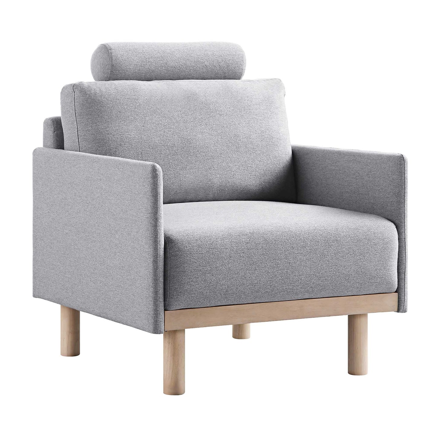 Timber Grey Marl Fabric Armchair