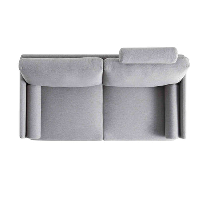 Timber Grey Marl Fabric Sofa, 2-Seater