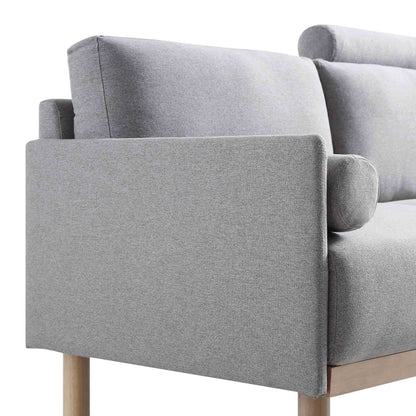 Timber Grey Marl Fabric Sofa, 2-Seater