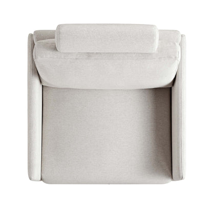 Timber Oatmeal Fabric Armchair