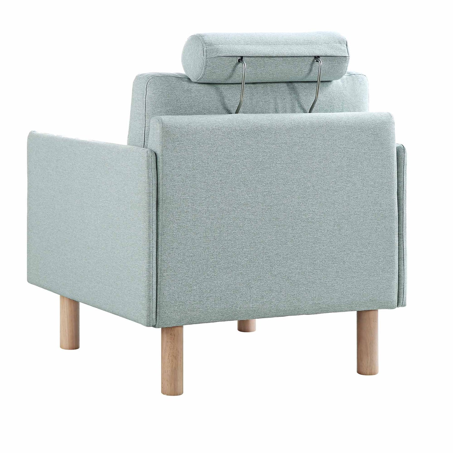 Timber Sage Green Fabric Armchair