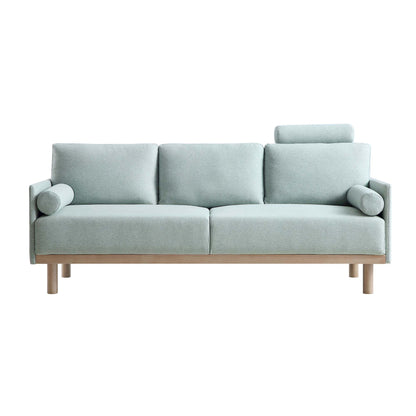 Timber Sage Green Fabric Sofa, 3-Seater