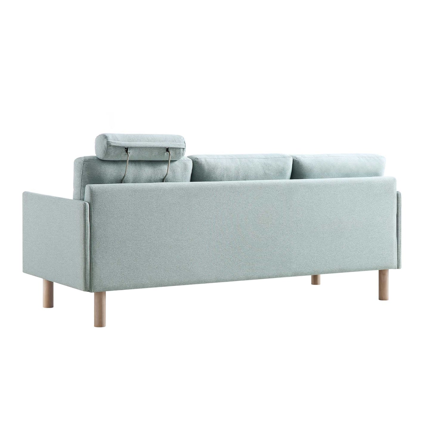 Timber Sage Green Fabric Sofa, 3-Seater