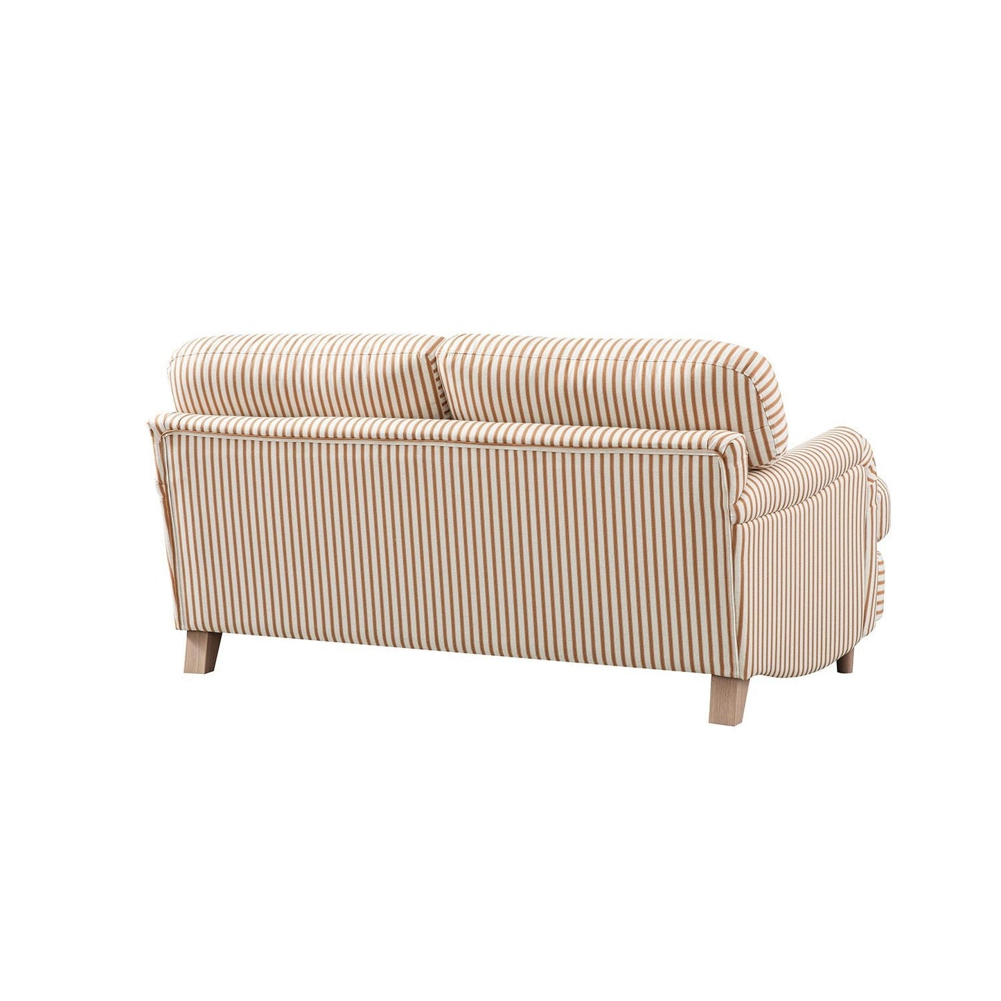 Daphnis Ochre Striped Linen Blend Sofa, 2-Seater