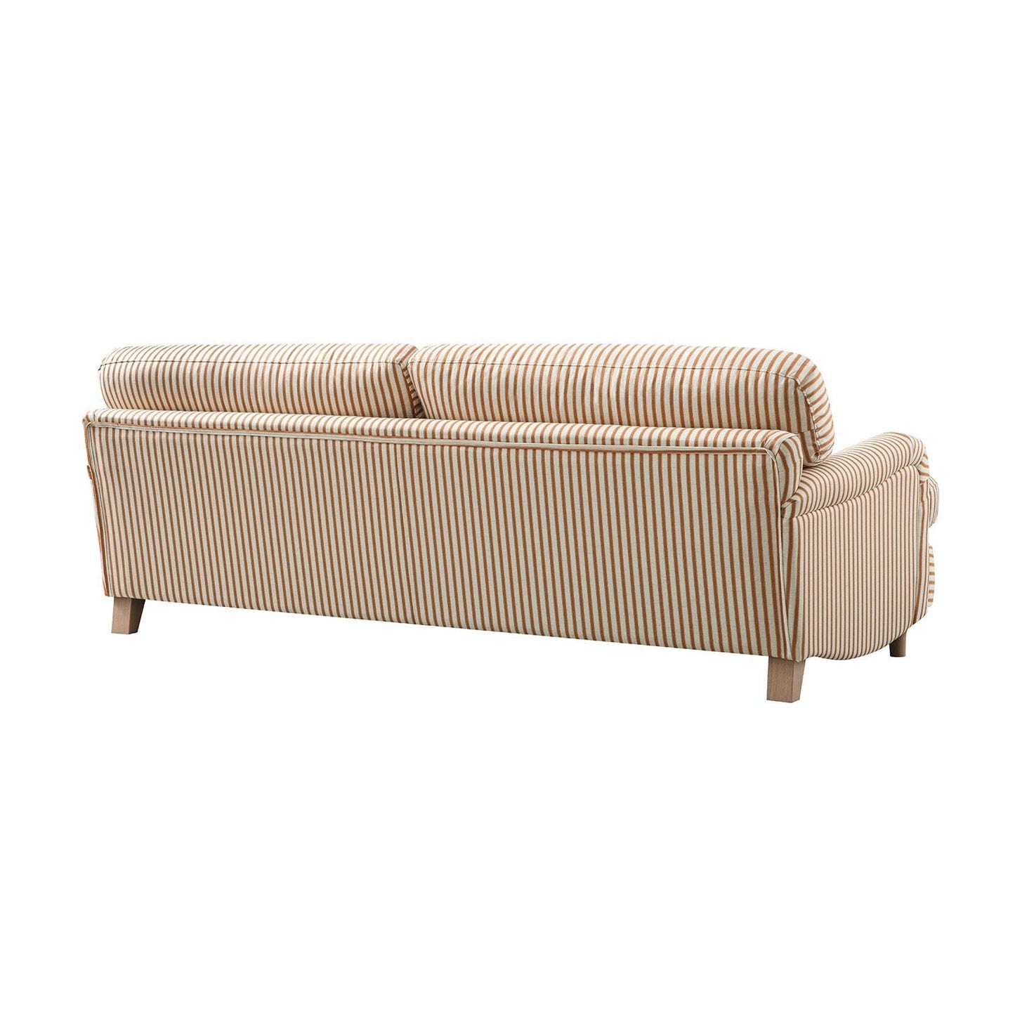 Daphnis Ochre Striped Linen Blend Sofa, 3-Seater