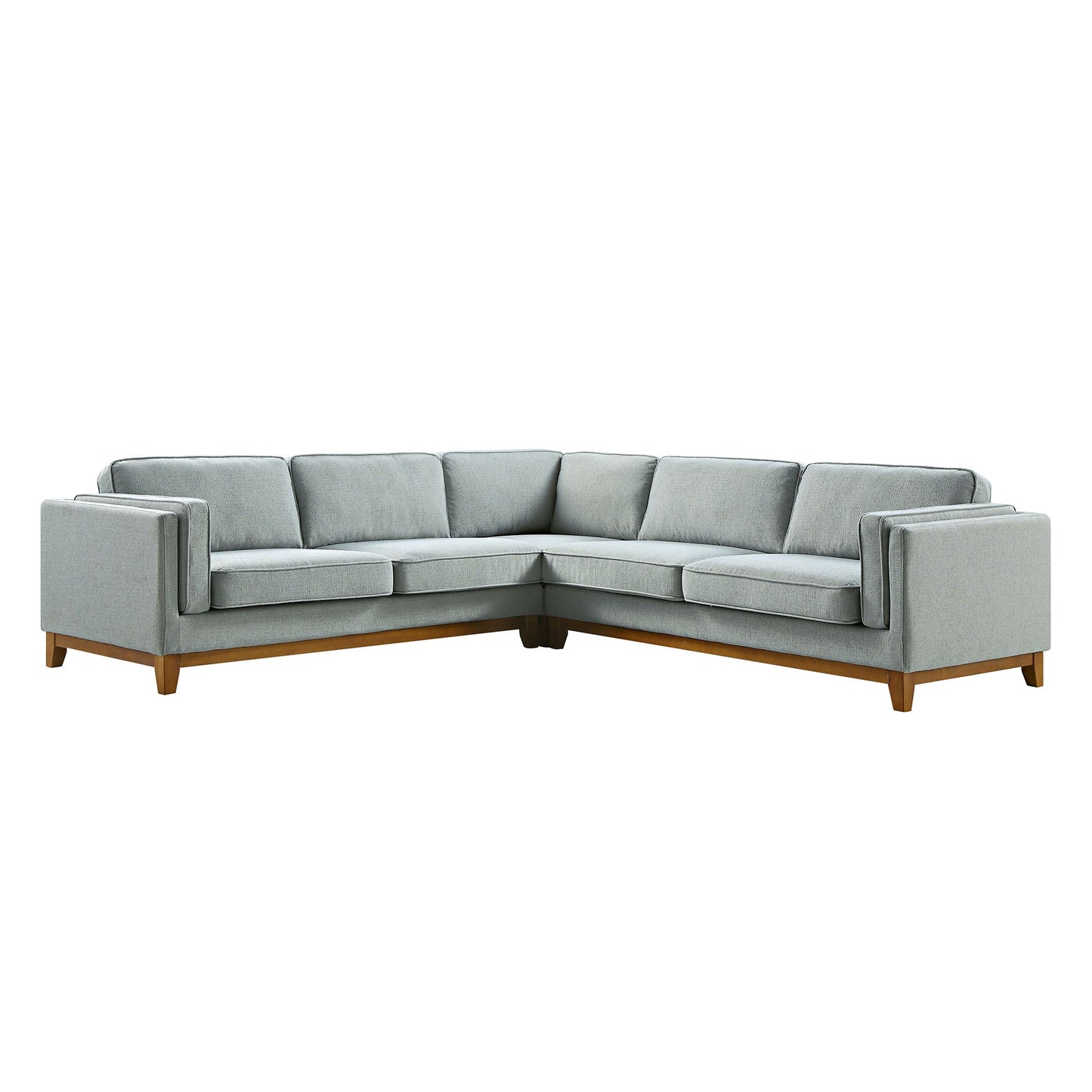 Dipley Sage Woven Fabric Grande Corner Sofa