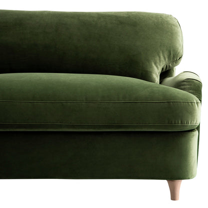 Daphnis Fern Green Velvet Sofa Bed, Loveseat