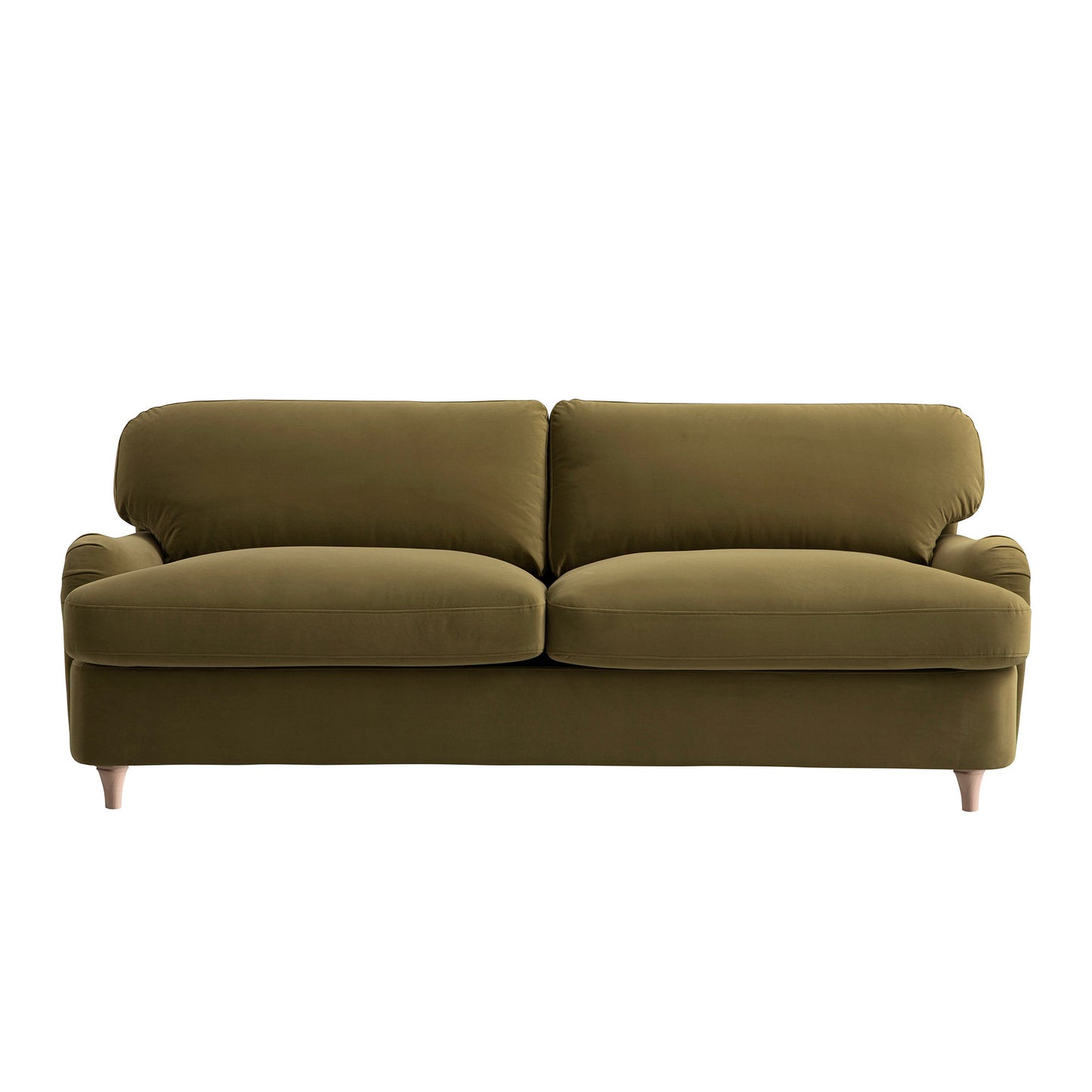Daphnis Fudge Velvet Sofa Bed, Large 3-Seater