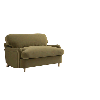 Daphnis Fudge Velvet Sofa Bed, Loveseat