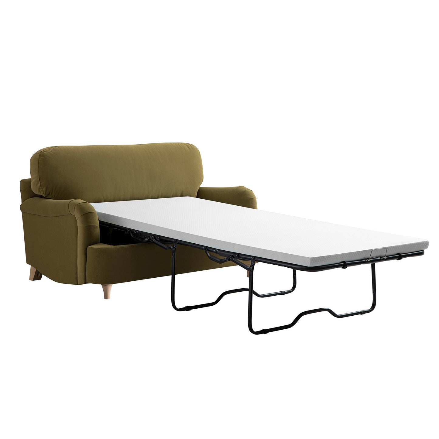 Daphnis Fudge Velvet Sofa Bed, Loveseat