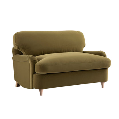 Daphnis Fudge Velvet Sofa Bed, Loveseat