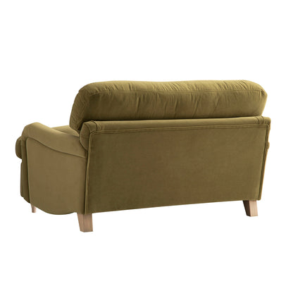 Daphnis Fudge Velvet Sofa Bed, Loveseat