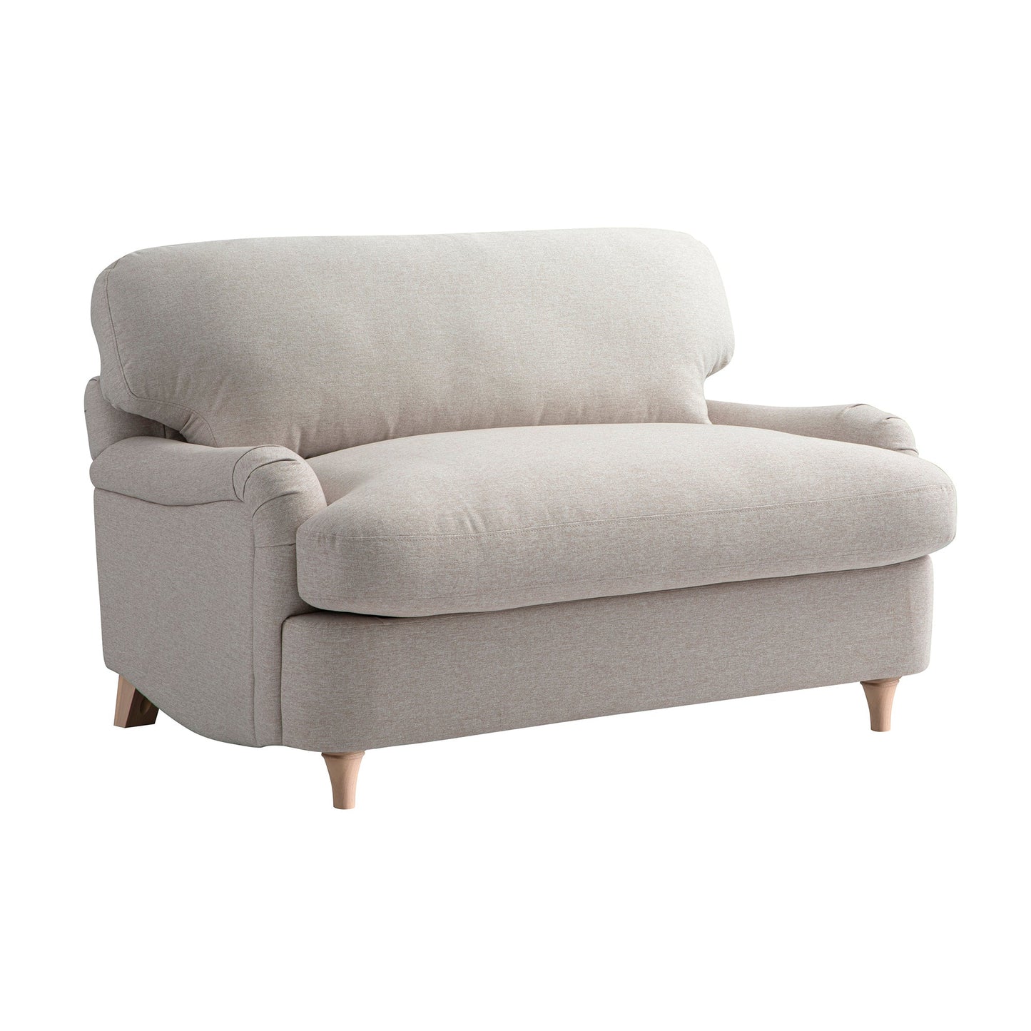 Daphnis Oatmeal Fabric Sofa Bed, Loveseat