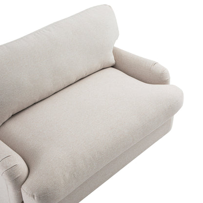 Daphnis Oatmeal Fabric Sofa Bed, Loveseat