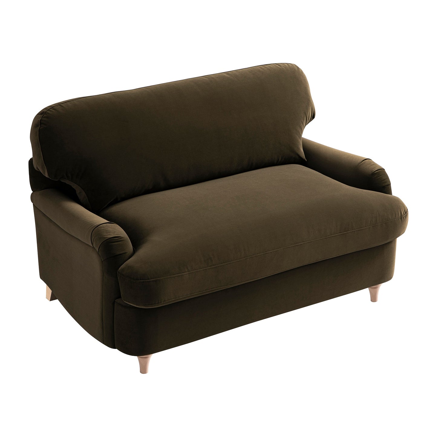 Daphnis Seaweed Velvet Sofa Bed, Loveseat