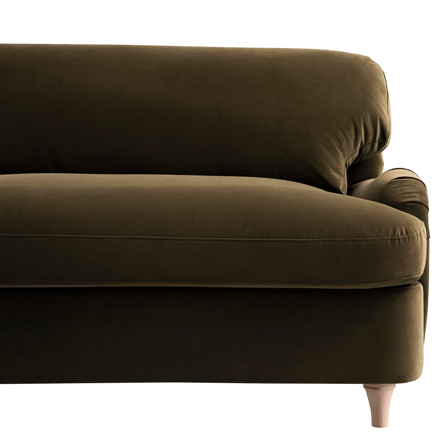 Daphnis Seaweed Velvet Sofa Bed, Loveseat