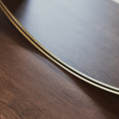 Theo - Gold Round Metal Extra Large Wall Mirror 120cm x 120cm