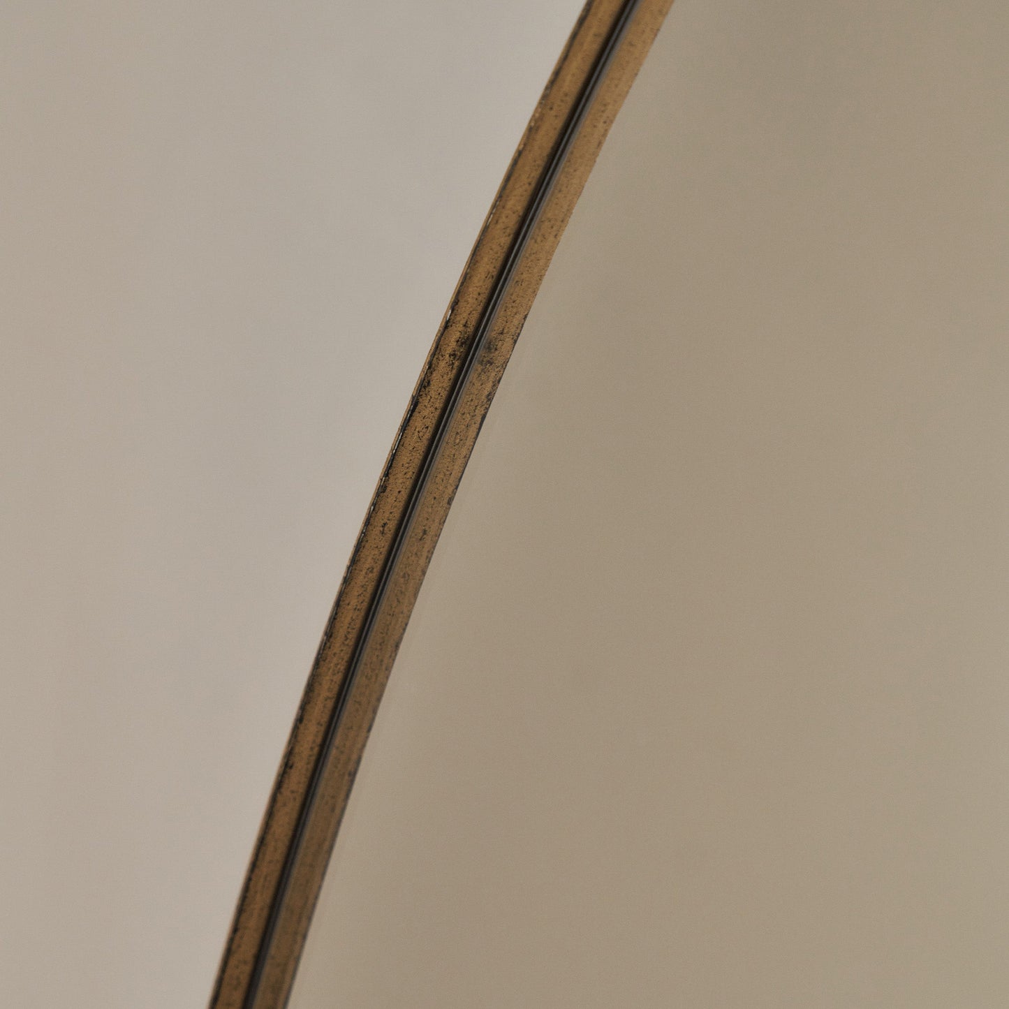 Theo - Gold Round Metal Extra Large Wall Mirror 120cm x 120cm