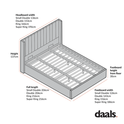 Wilton White Boucle Ottoman Storage Bed