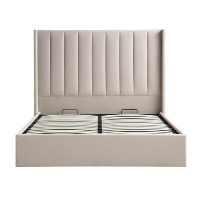 Wilton Champagne Velvet Ottoman Storage Bed