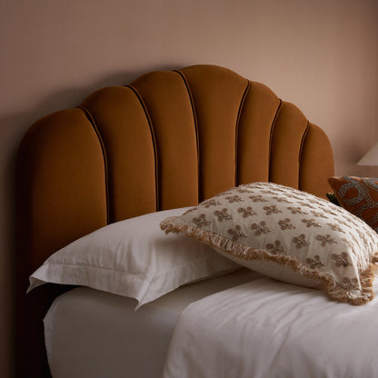 Hana Ottoman Storage Bed, Cinnamon Velvet