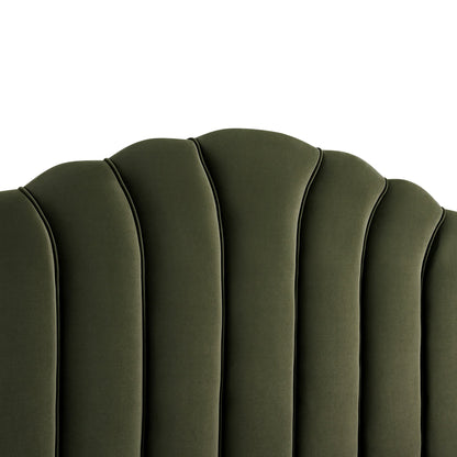 Hana Ottoman Storage Bed, Moss Green Velvet