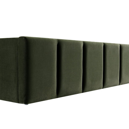 Hana Ottoman Storage Bed, Moss Green Velvet