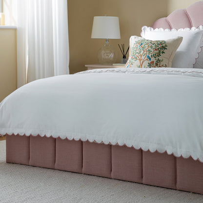 Hana Ottoman Storage Bed, Petal Pink Chenille