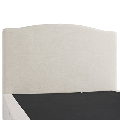 Chilworth Upholstered Ottoman Storage Bed, Ivory Weave Fabric