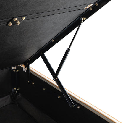 Chilworth Upholstered Ottoman Storage Bed, Ochre Stripe Linen Blend