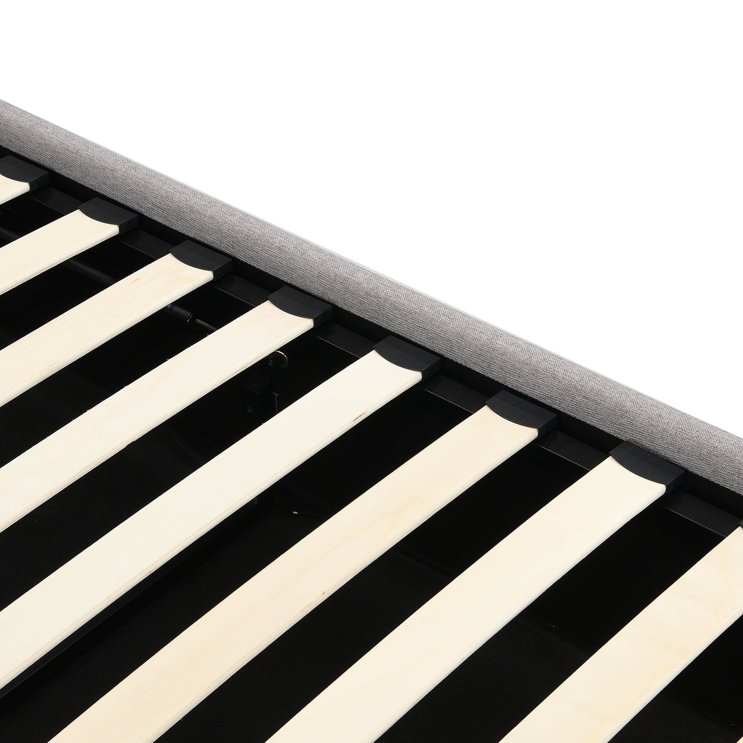 Pimlico End Opening Ottoman Storage Bed Frame with Multi-colour LED Headboard (Grey Fabric)