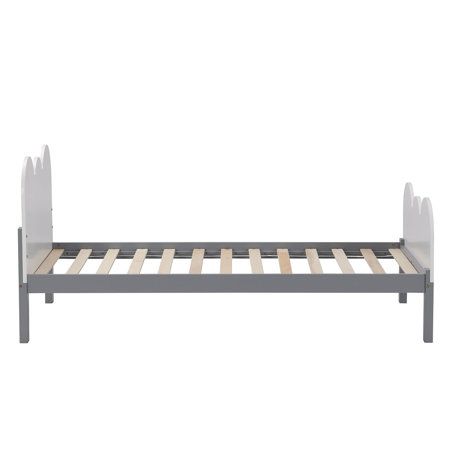 Hedwig Wooden Cloud Headboard Kid's Single Bed