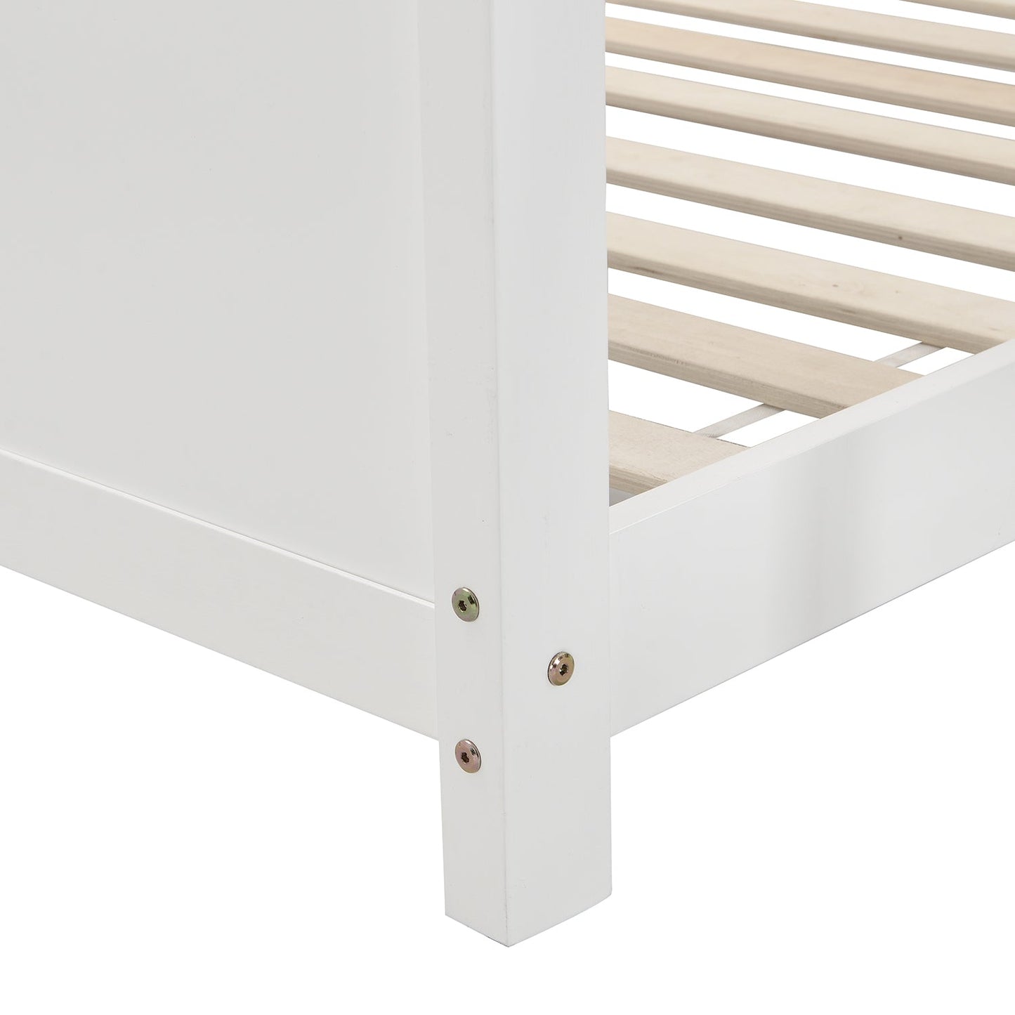 Newton White Solid Wood Kid's Treehouse Bunk Bed