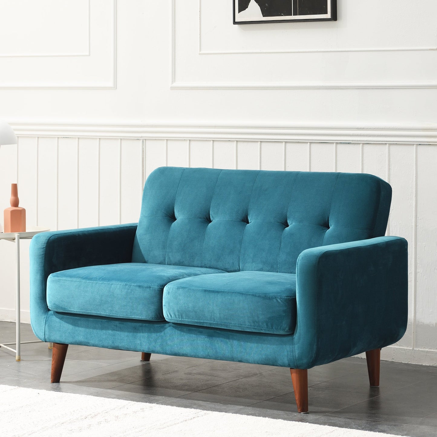Clarence Sofa Range in Teal Blue Velvet