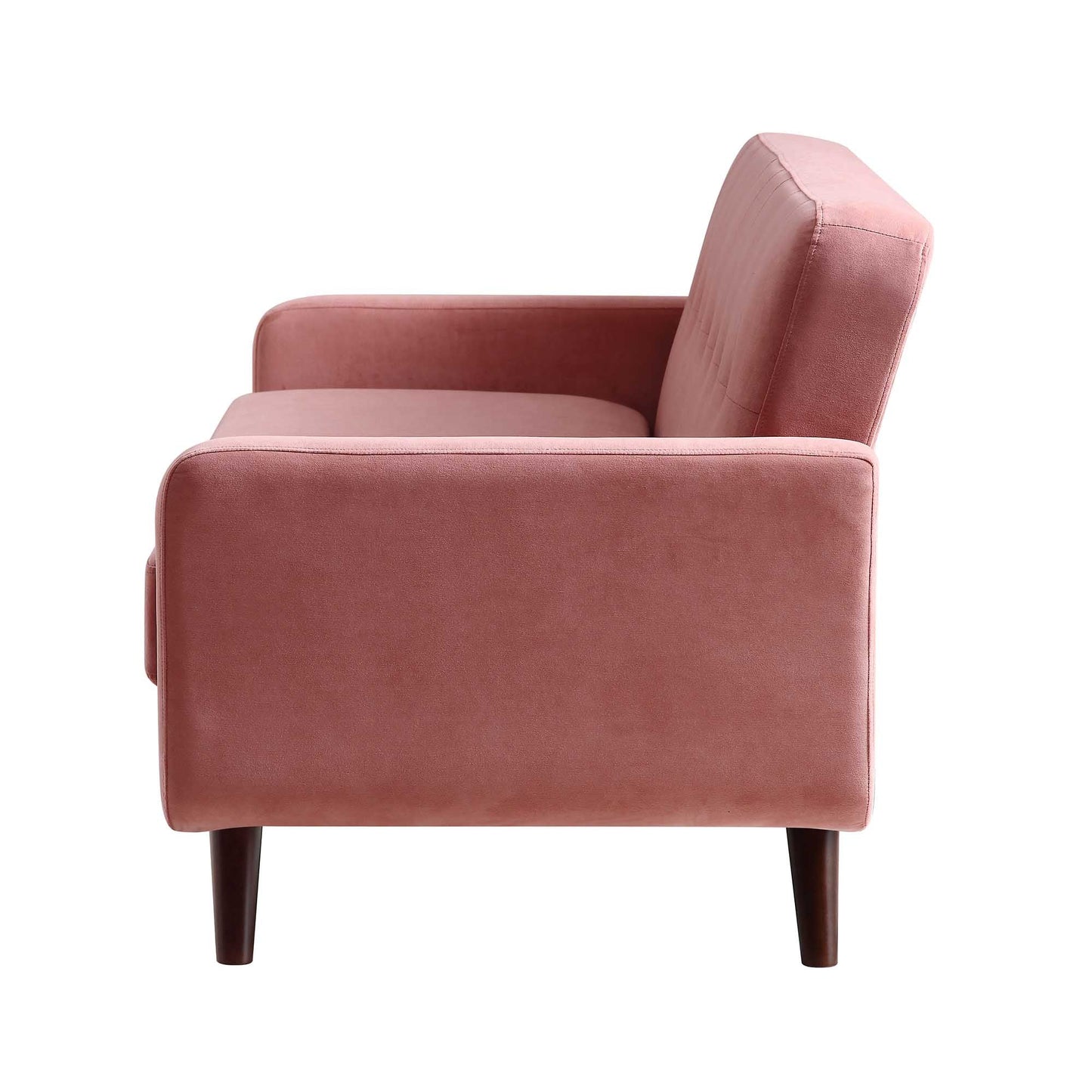 Clarence 3-Seater Sofa in Blush Pink Velvet