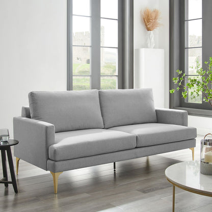 Haven Grey Fabric 3-Seater Sofa