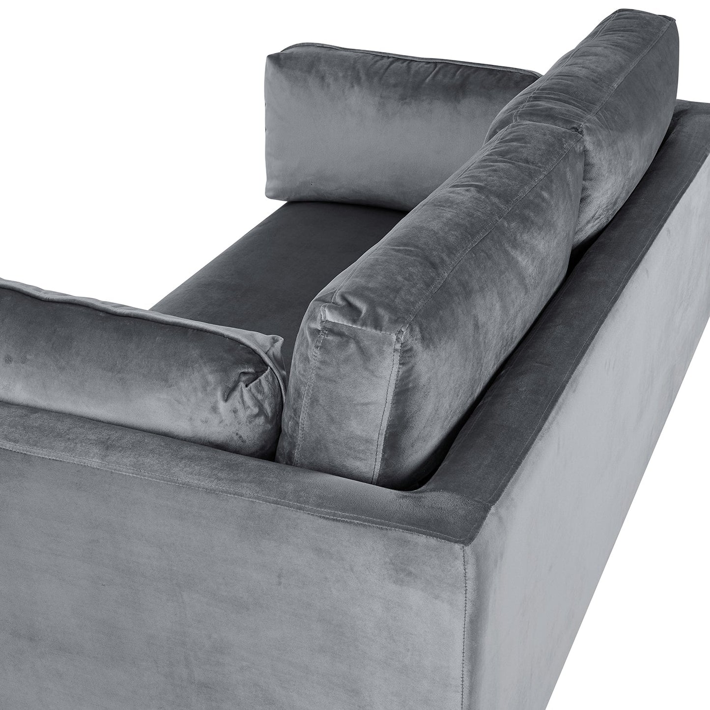 Pelham Grey Velvet Fabric Sofa