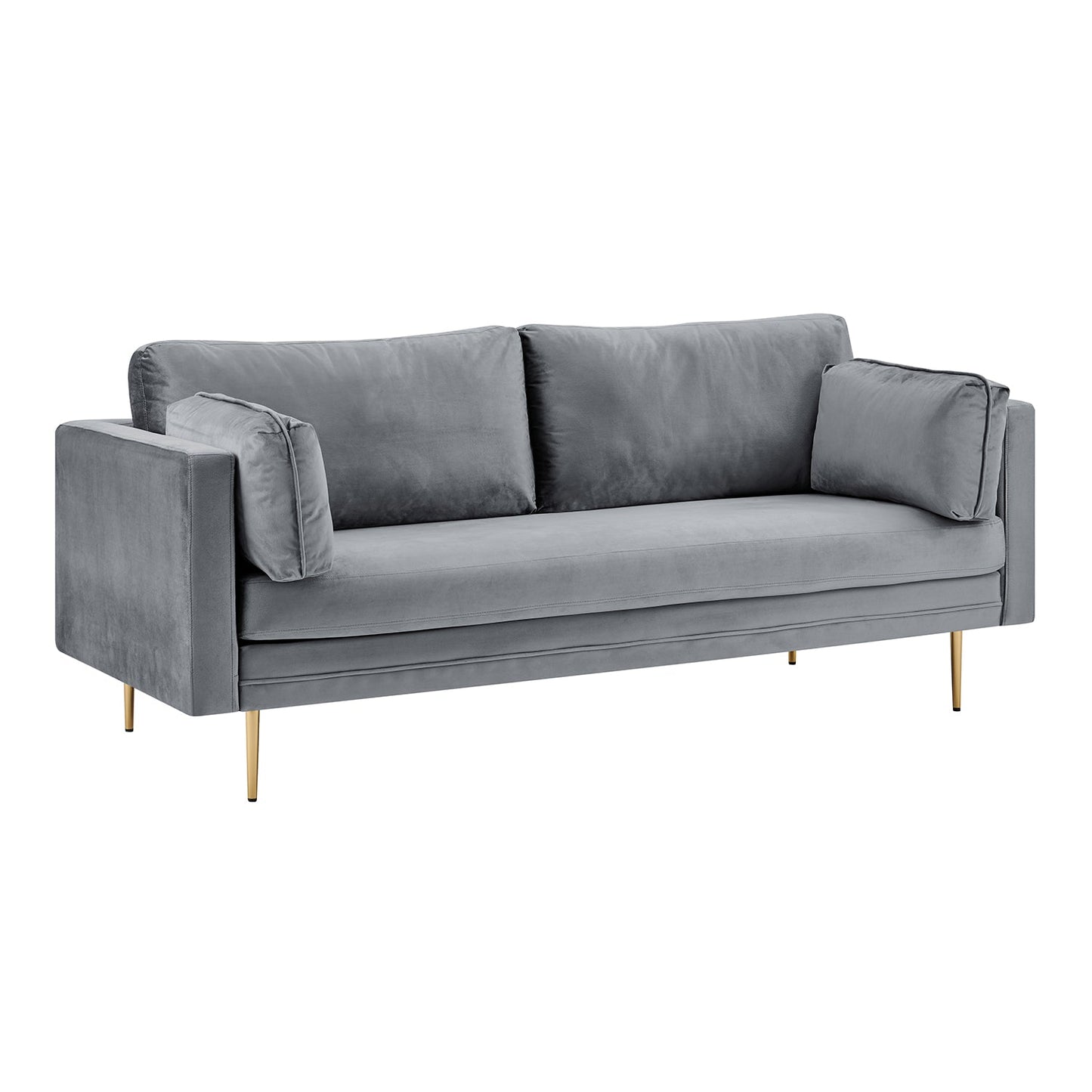 Pelham Grey Velvet Fabric Sofa