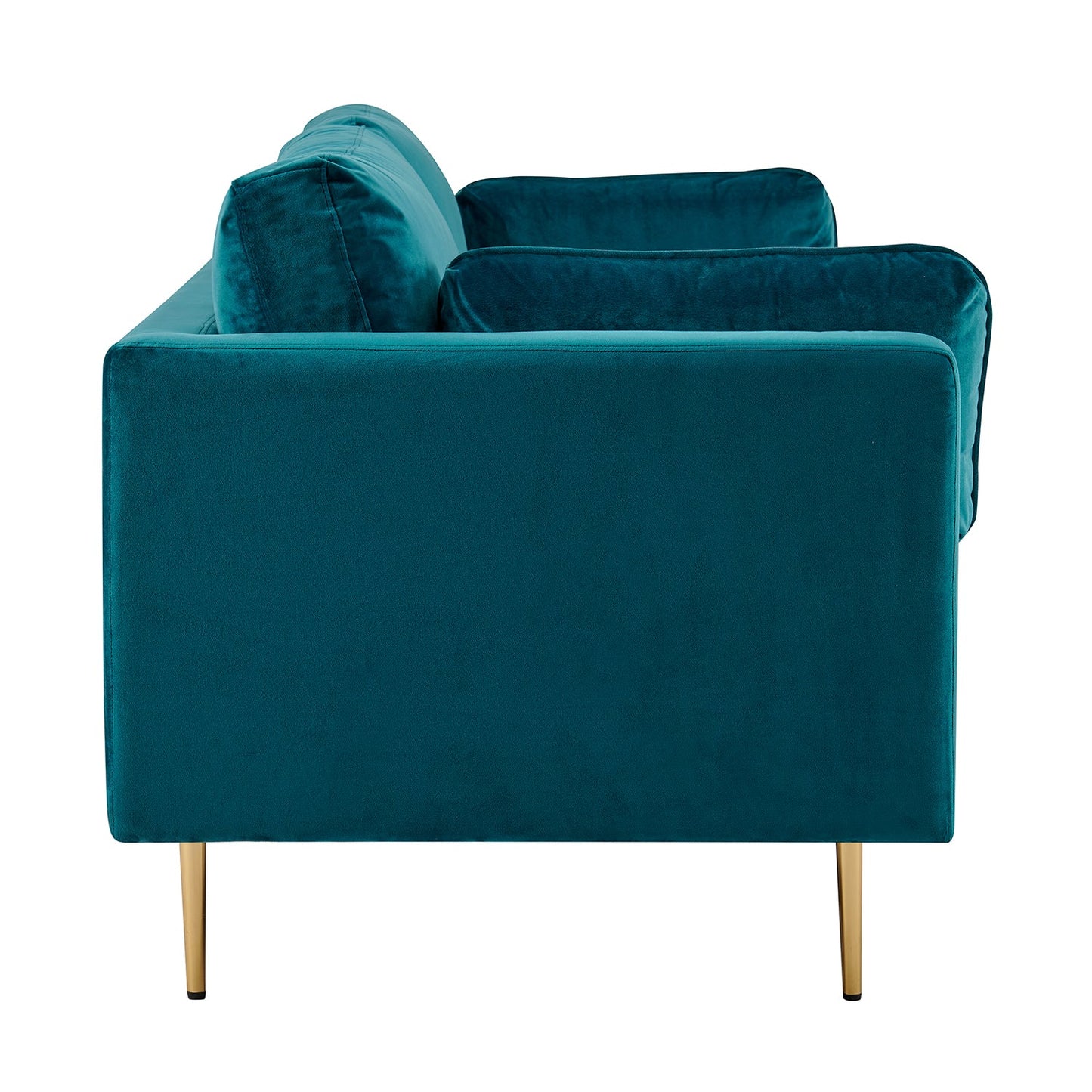 Pelham Teal Blue Velvet Fabric Sofa