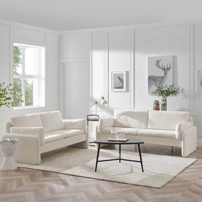 Clapham 3-Seater Ecru Boucle Sofa