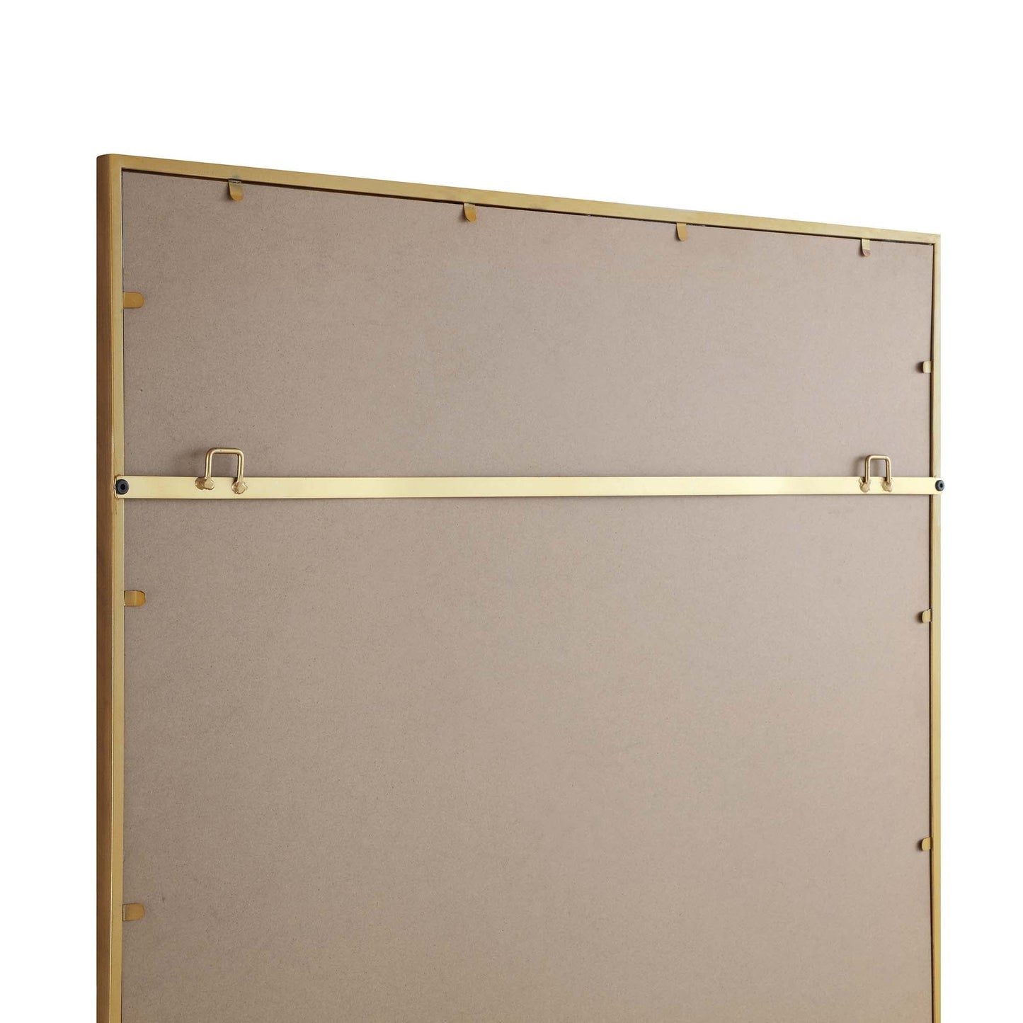 Chardwell Full Length Industrial Metal Window Mirror 180 x 100 cm, Antique Gold Effect