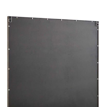 Herbert Industrial Metal Window Mirror 120 x 120 cm, Antique Silver Effect