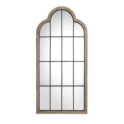 Southam Arched Full Length Wooden Frame Window Mirror 160 x 76 cm