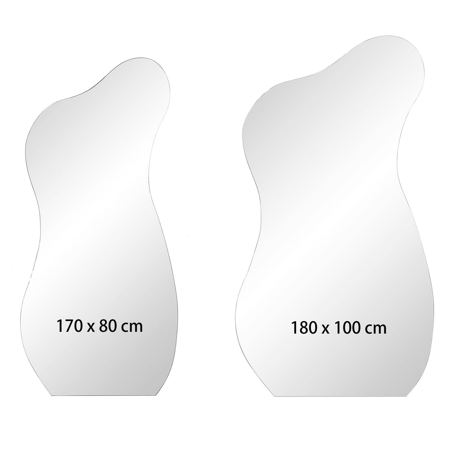 Bala Irregular Shaped Frameless Full Length Pond Mirror 170 x 80 cm