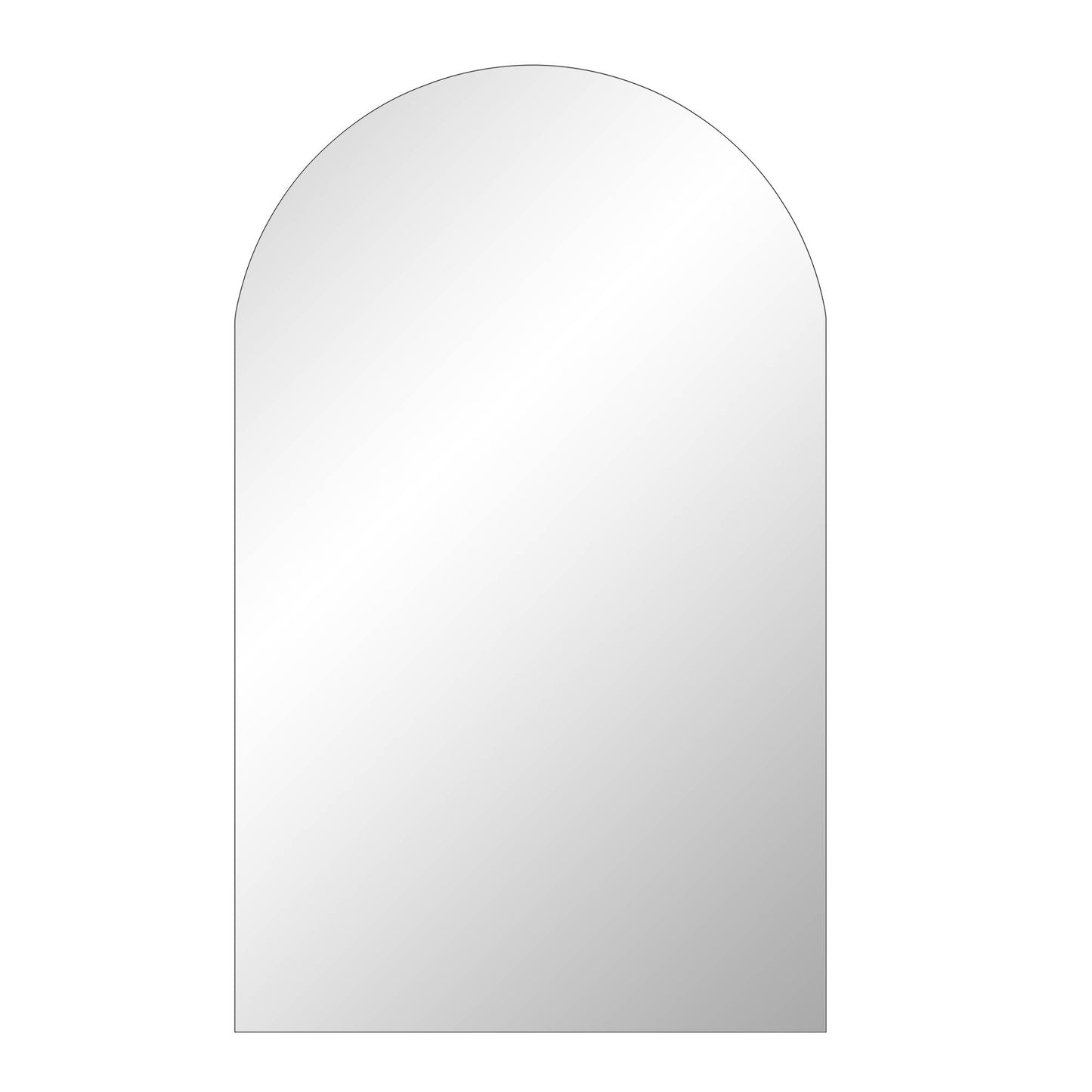 Concord Arched Frameless Full Length Extra Large Mirror 180cm x 110cm