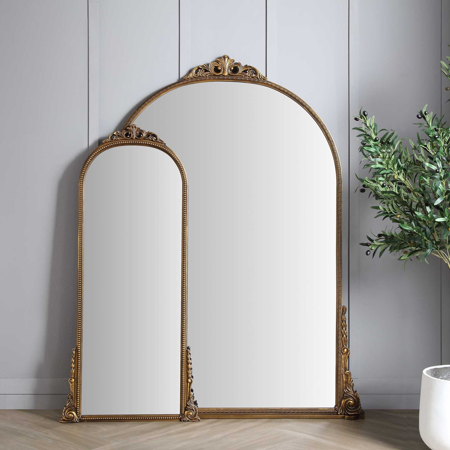 Mirabel Full Length Mirror 150 x 70 cm, Antique Gold Effect